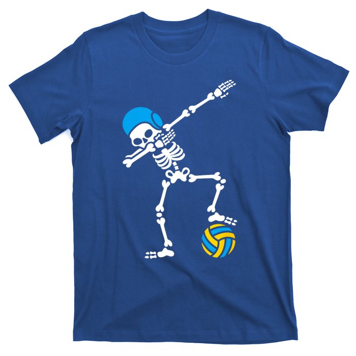 Funny Dab Dabbing Skeleton Water Polo Halloween Costume Funny Gift T-Shirt