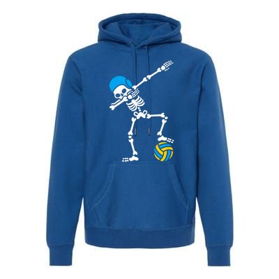 Funny Dab Dabbing Skeleton Water Polo Halloween Costume Funny Gift Premium Hoodie