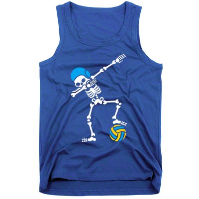 Funny Dab Dabbing Skeleton Water Polo Halloween Costume Funny Gift Tank Top