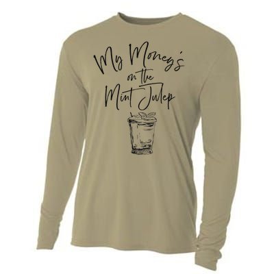 Funny Derby Day and mint juleps Kentucky horse racing YUM Cooling Performance Long Sleeve Crew