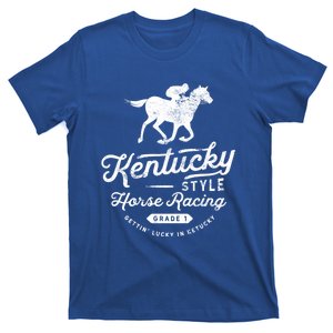 Funny Derby Day Kentucky Style Horse Racing Cool Gift T-Shirt