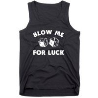 Funny Dice Design For Women Gambling Dice Casino Lovers Tank Top