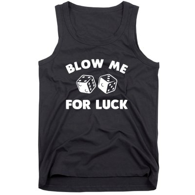 Funny Dice Design For Women Gambling Dice Casino Lovers Tank Top