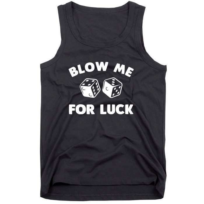 Funny Dice Design For Women Gambling Dice Casino Lovers Tank Top