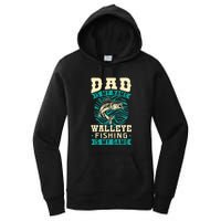 Father's Day Dad Is My Name Walleye Fishing Is My Game Walleye Gift Fishing Dad Women's Pullover Hoodie