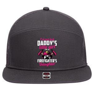 Firefighter Daughter Design For Kids Firefighter 7 Panel Mesh Trucker Snapback Hat