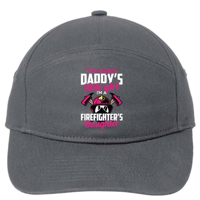 Firefighter Daughter Design For Kids Firefighter 7-Panel Snapback Hat