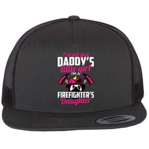 Firefighter Daughter Design For Kids Firefighter Flat Bill Trucker Hat