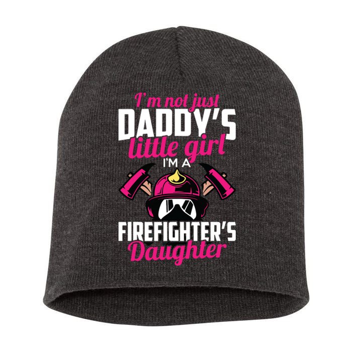 Firefighter Daughter Design For Kids Firefighter Short Acrylic Beanie