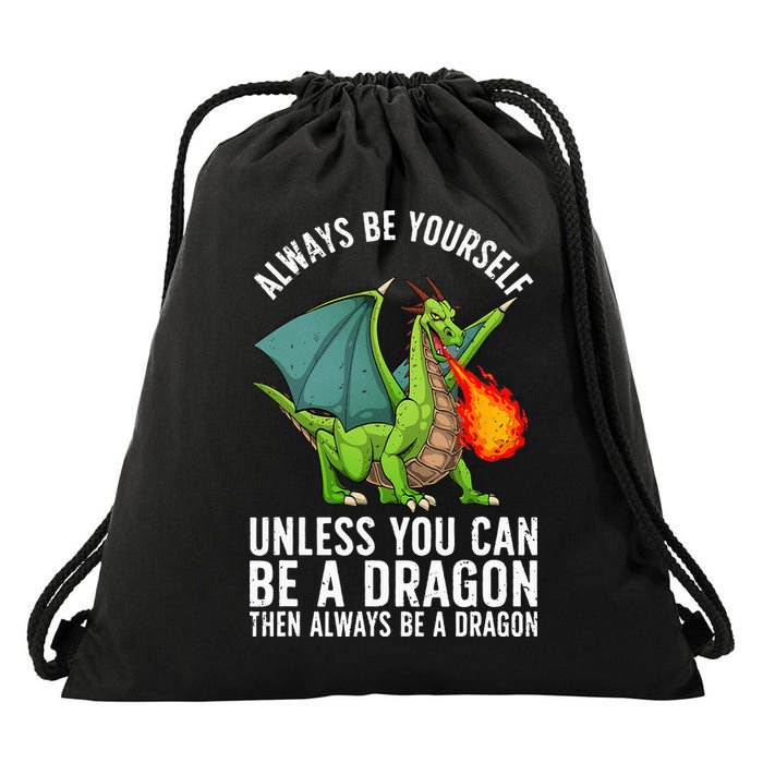 Funny Dragon Design For  Fantasy Dragon Lover Drawstring Bag