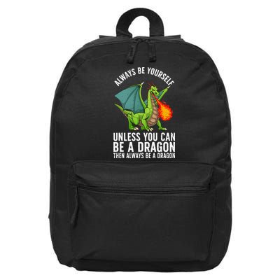 Funny Dragon Design For  Fantasy Dragon Lover 16 in Basic Backpack