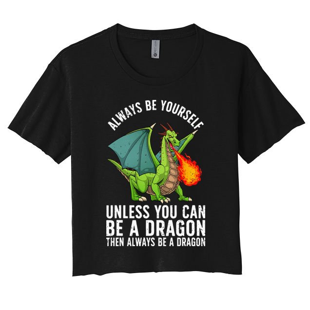 Funny Dragon Design For  Fantasy Dragon Lover Crop Top