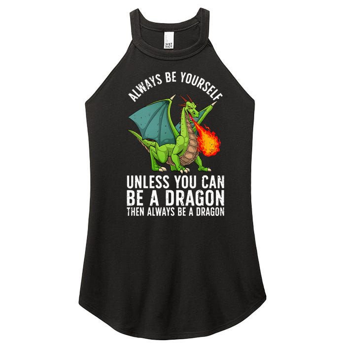 Funny Dragon Design For  Fantasy Dragon Lover Women’s Perfect Tri Rocker Tank