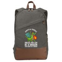 Funny Dragon Design For  Fantasy Dragon Lover Cotton Canvas Backpack