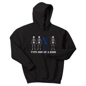 Funny Diabetes Dancing Skeleton Kids Hoodie