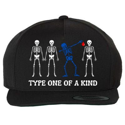 Funny Diabetes Dancing Skeleton Wool Snapback Cap