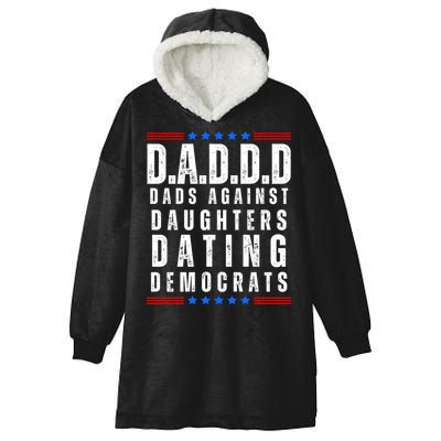 Funny Daddd Dads Against Daughters Dating Democrats Hooded Wearable Blanket
