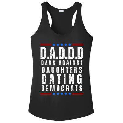 Funny Daddd Dads Against Daughters Dating Democrats Ladies PosiCharge Competitor Racerback Tank