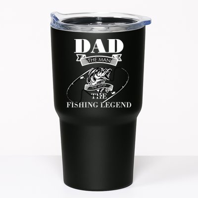 Father's Day Dad The Man The Myth The Fishing Legend Gift Tumbler