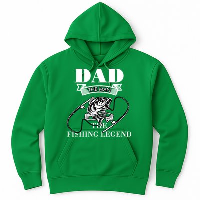 Father's Day Dad The Man The Myth The Fishing Legend Gift Hoodie