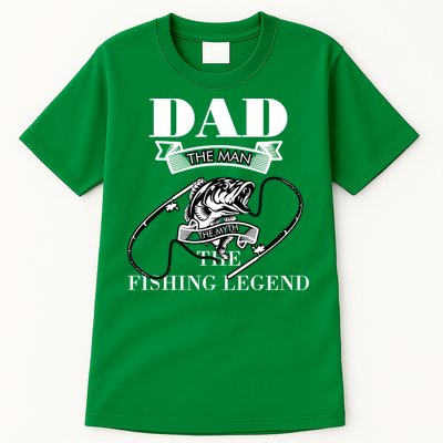 Father's Day Dad The Man The Myth The Fishing Legend Gift Tall T-Shirt