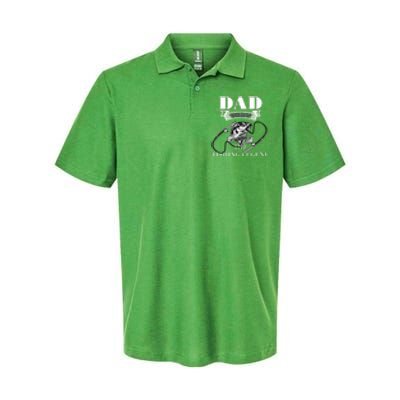 Father's Day Dad The Man The Myth The Fishing Legend Gift Softstyle Adult Sport Polo