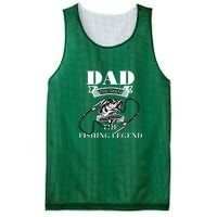 Father's Day Dad The Man The Myth The Fishing Legend Gift Mesh Reversible Basketball Jersey Tank