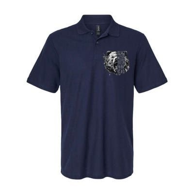 Fathers Day Dont Mess With Papa Bear Softstyle Adult Sport Polo