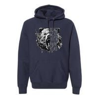 Fathers Day Dont Mess With Papa Bear Premium Hoodie