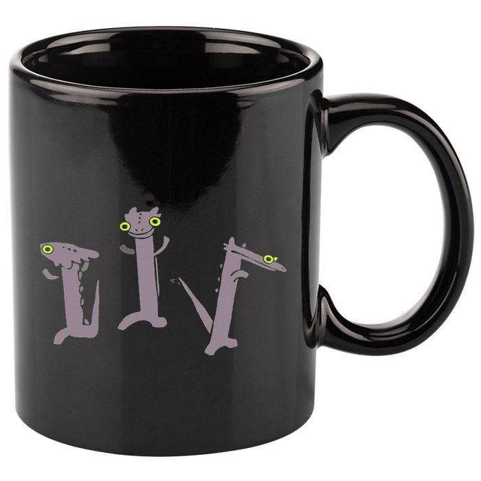 Funny Dancing Dragon Meme 11oz C Handle Ceramic Mug