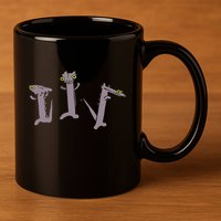 Funny Dancing Dragon Meme 11oz C Handle Ceramic Mug