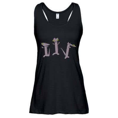 Funny Dancing Dragon Meme Ladies Essential Flowy Tank