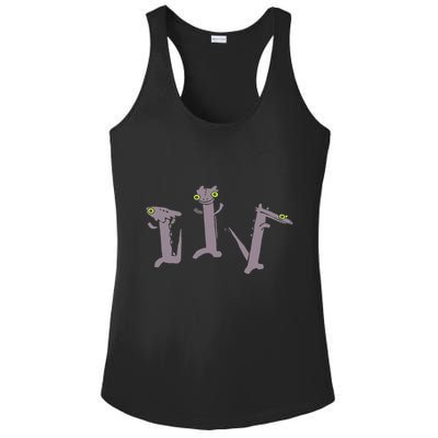 Funny Dancing Dragon Meme Ladies PosiCharge Competitor Racerback Tank