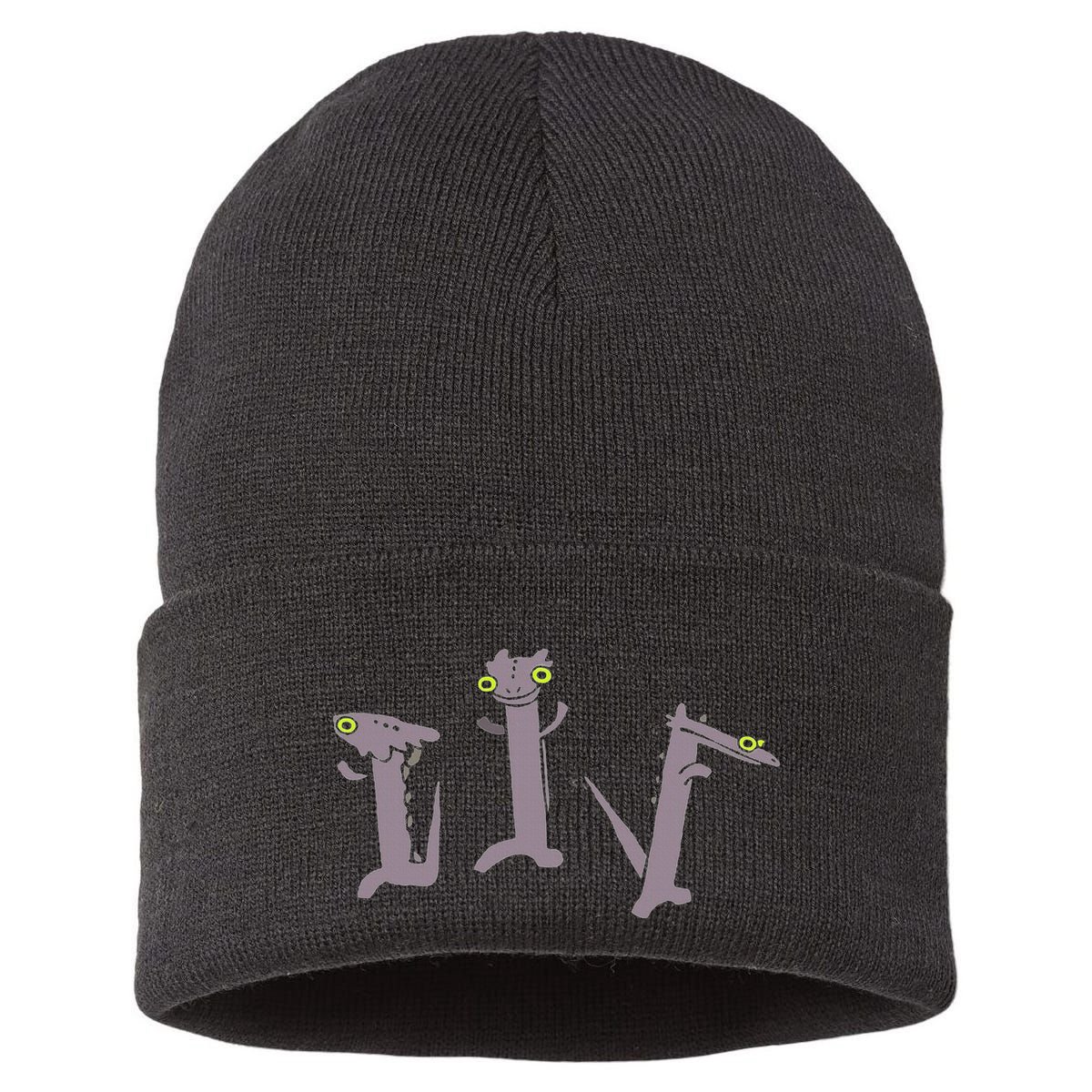 Funny Dancing Dragon Meme Sustainable Knit Beanie