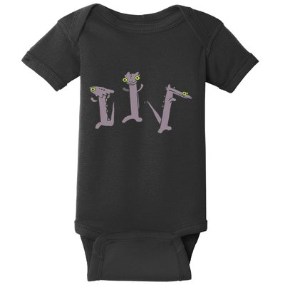 Funny Dancing Dragon Meme Baby Bodysuit