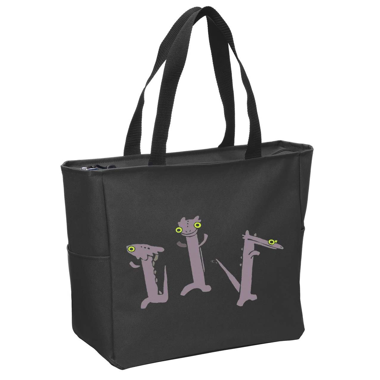 Funny Dancing Dragon Meme Zip Tote Bag