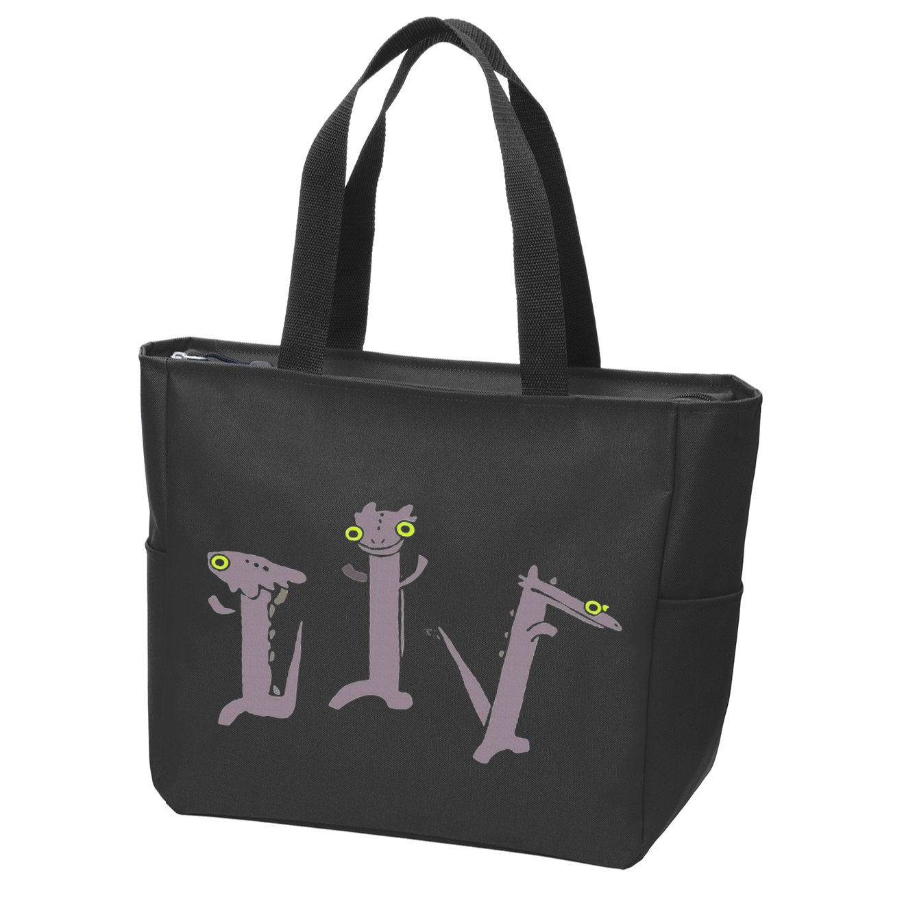Funny Dancing Dragon Meme Zip Tote Bag
