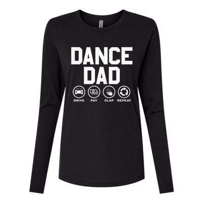 Funny Dance Dad Proud Dancer Dancing Father Womens Cotton Relaxed Long Sleeve T-Shirt