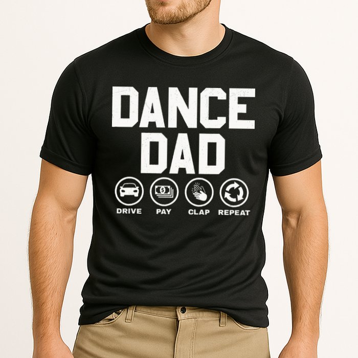 Funny Dance Dad Proud Dancer Dancing Father Cooling Performance Crew T-Shirt