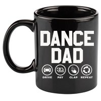 Funny Dance Dad Proud Dancer Dancing Father 11oz C Handle Ceramic Mug