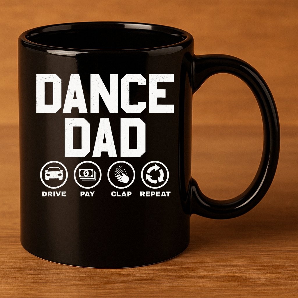 Funny Dance Dad Proud Dancer Dancing Father 11oz C Handle Ceramic Mug
