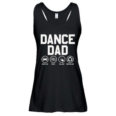 Funny Dance Dad Proud Dancer Dancing Father Ladies Essential Flowy Tank