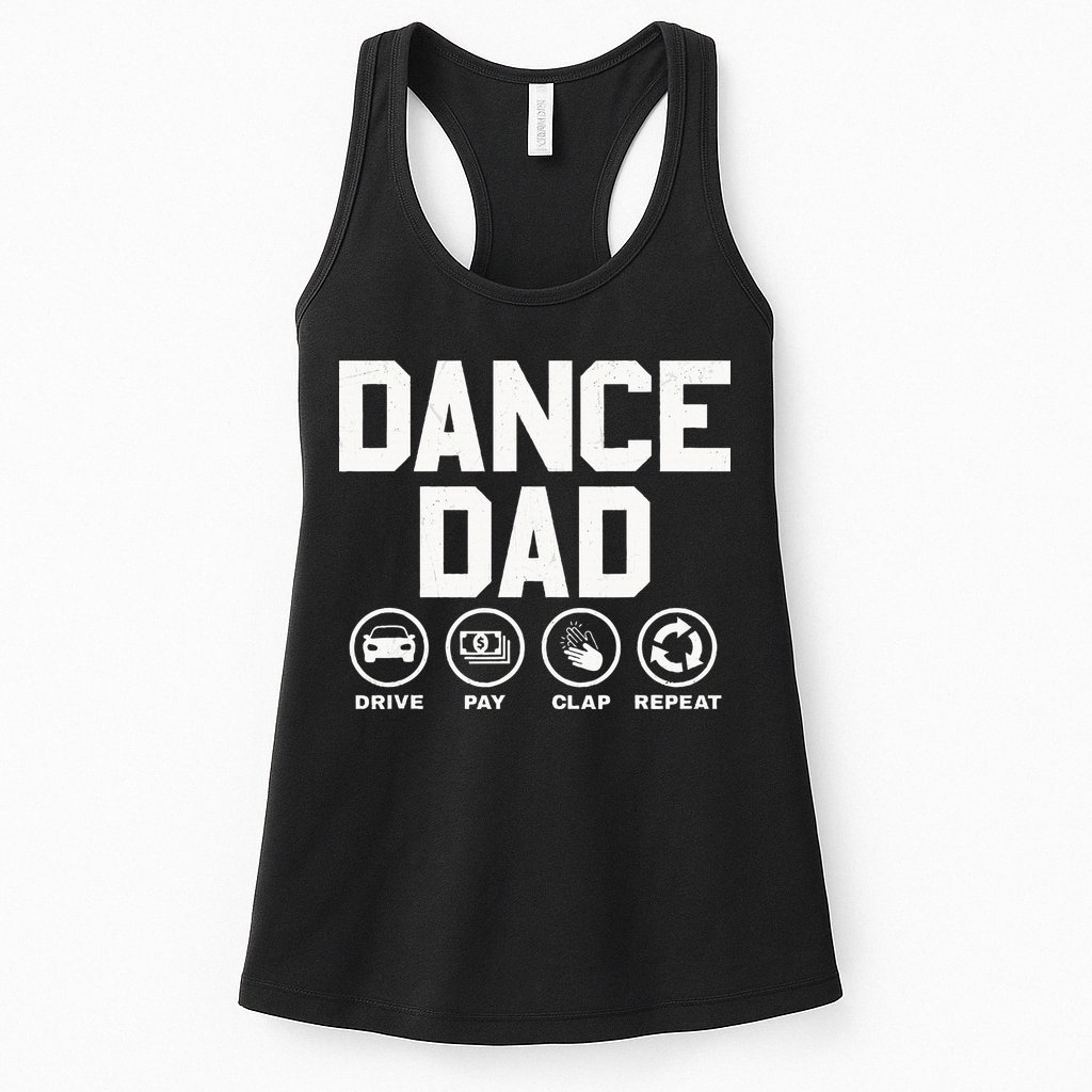 Funny Dance Dad Proud Dancer Dancing Father Womens Tank Top