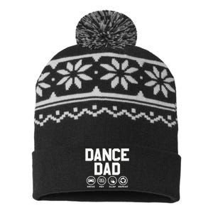 Funny Dance Dad Proud Dancer Dancing Father USA-Made Snowflake Beanie