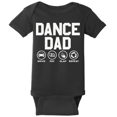 Funny Dance Dad Proud Dancer Dancing Father Baby Bodysuit