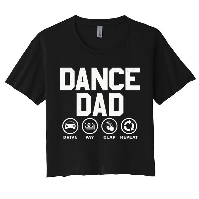 Funny Dance Dad Proud Dancer Dancing Father Crop Top