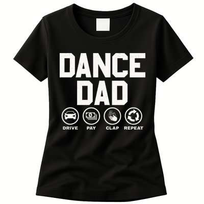 Funny Dance Dad Proud Dancer Dancing Father Womens T-Shirt