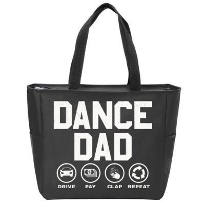 Funny Dance Dad Proud Dancer Dancing Father Zip Tote Bag