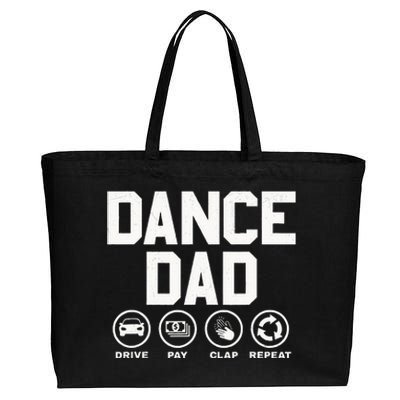 Funny Dance Dad Proud Dancer Dancing Father Cotton Canvas Jumbo Tote