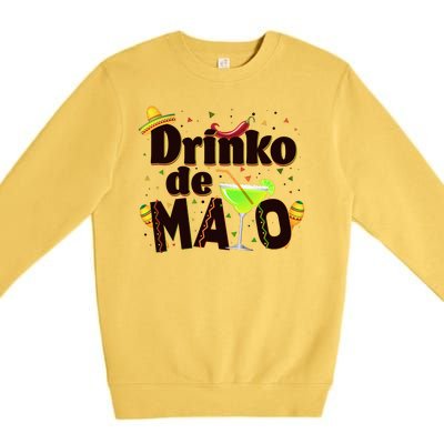 Funny Drinko De Mayo Cinco De Mayo Premium Crewneck Sweatshirt